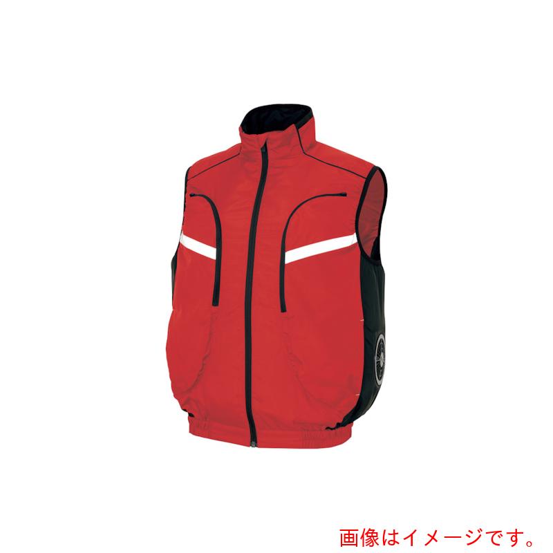 アイトス（AITOZ）　物流作業対応型空調服ベスト（空調服ＴＭ）　レッド　ＳＳ　【品番：AZ50195-009-SS】