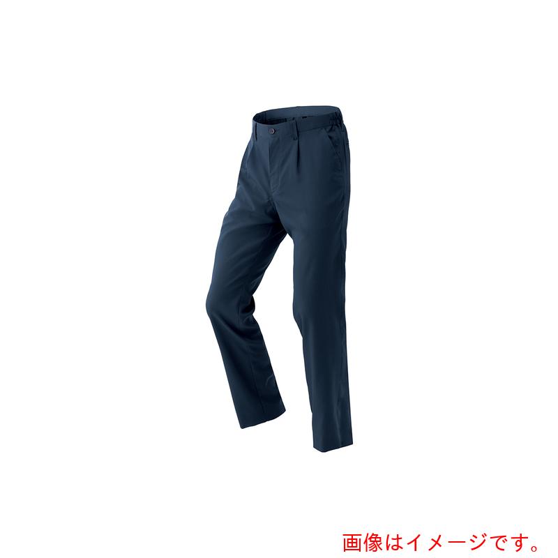 アイトス（AITOZ）　原着ストレッチシャーリングパンツ（１タック）（男女兼用）ＡＺ５０５０４　ネイビー（ハーフ仕様）　５Ｌ　【品番：AZ50504-908-5L】