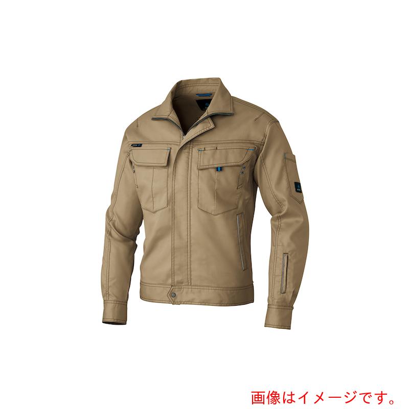 アイトス（AITOZ）　長袖ブルゾン（男女兼用）　カーキ　ＬＬ　【品番：AZ60301-025-LL】