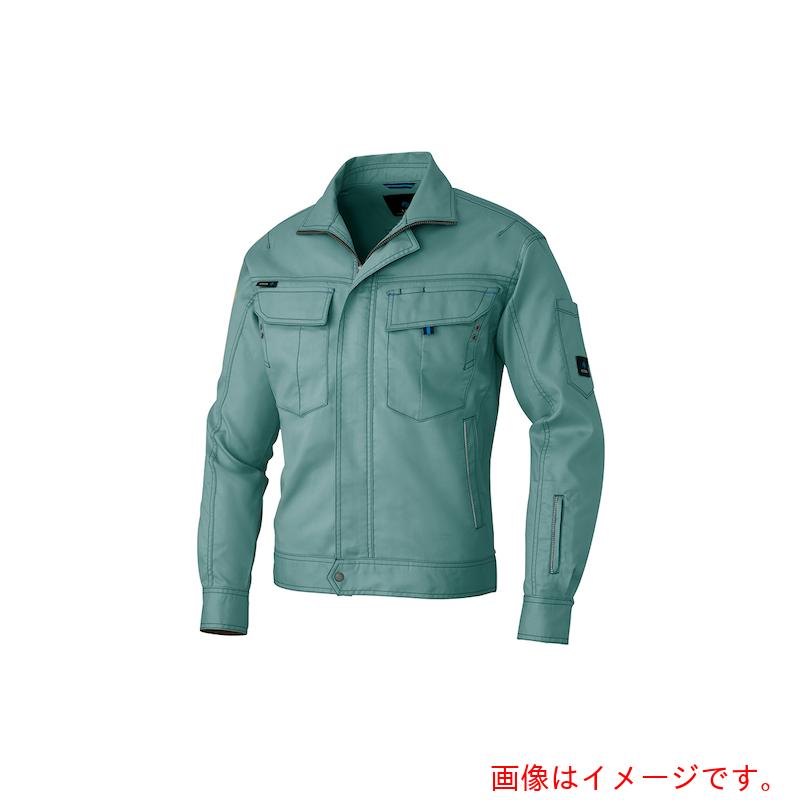 アイトス（AITOZ）　長袖ブルゾン（男女兼用）　ターコイズ　ＳＳ　【品番：AZ60301-027-SS】