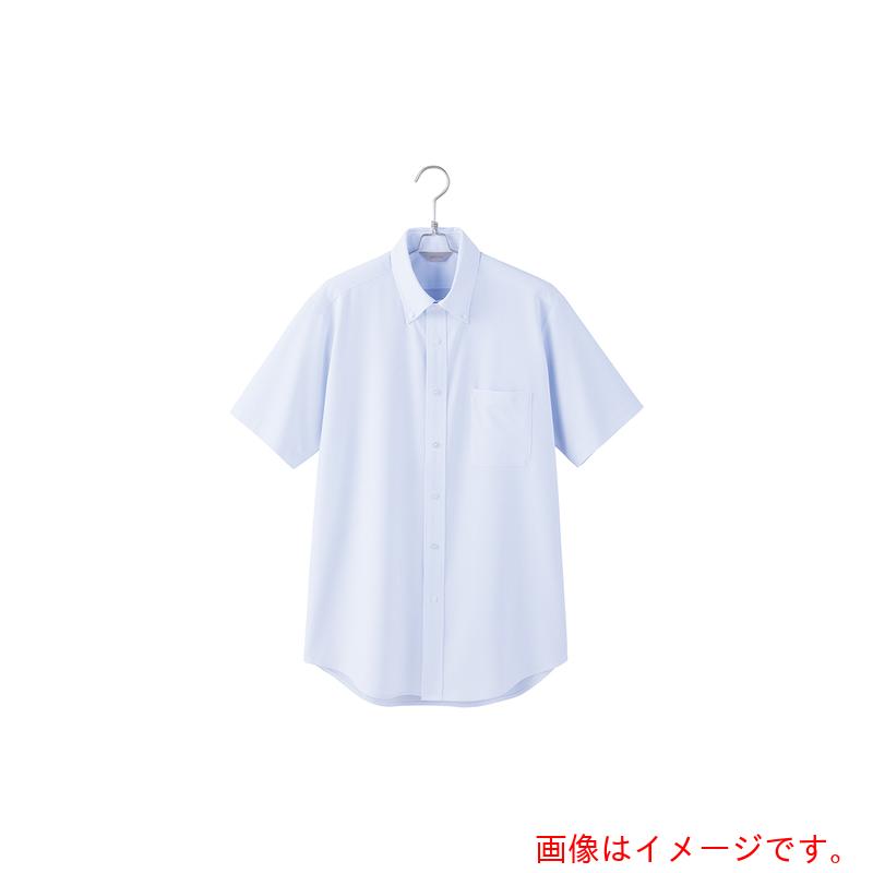 アイトス（AITOZ）　ピエ　メンズ半袖ボタンダウンシャツＡＺ６３４０６０　サックス　５Ｌ　【品番：AZ634060-020-5L】