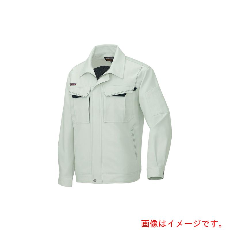 アイトス（AITOZ）　長袖ブルゾンＡ（男女兼用）ＡＺ６５５０　アースグリーン×ブラック　６Ｌ　【品番：AZ6550-005-6L】