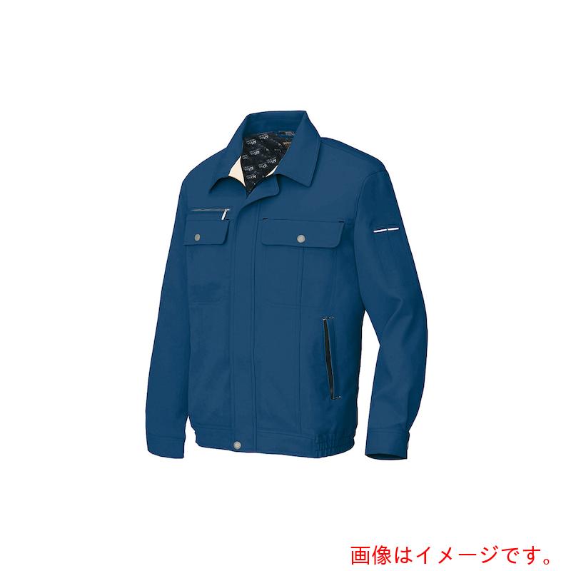 アイトス（AITOZ）　長袖ブルゾンＢ（男女兼用）ＡＺ６５６０　ディープネイビー×ベージュ　６Ｌ　【品番：AZ6560-008-6L】