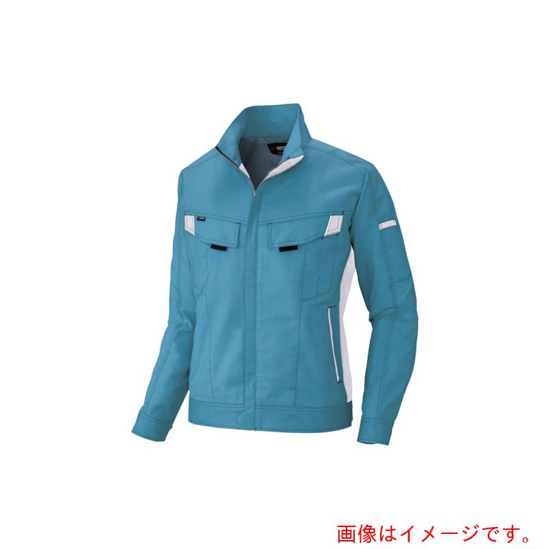 アイトス（AITOZ）　ムービンカット　長袖ブルゾン（男女兼用）ＡＺ６８０１　ロイヤルブルー×シルバーグレー　６Ｌ　【品番：AZ6801-007-6L】