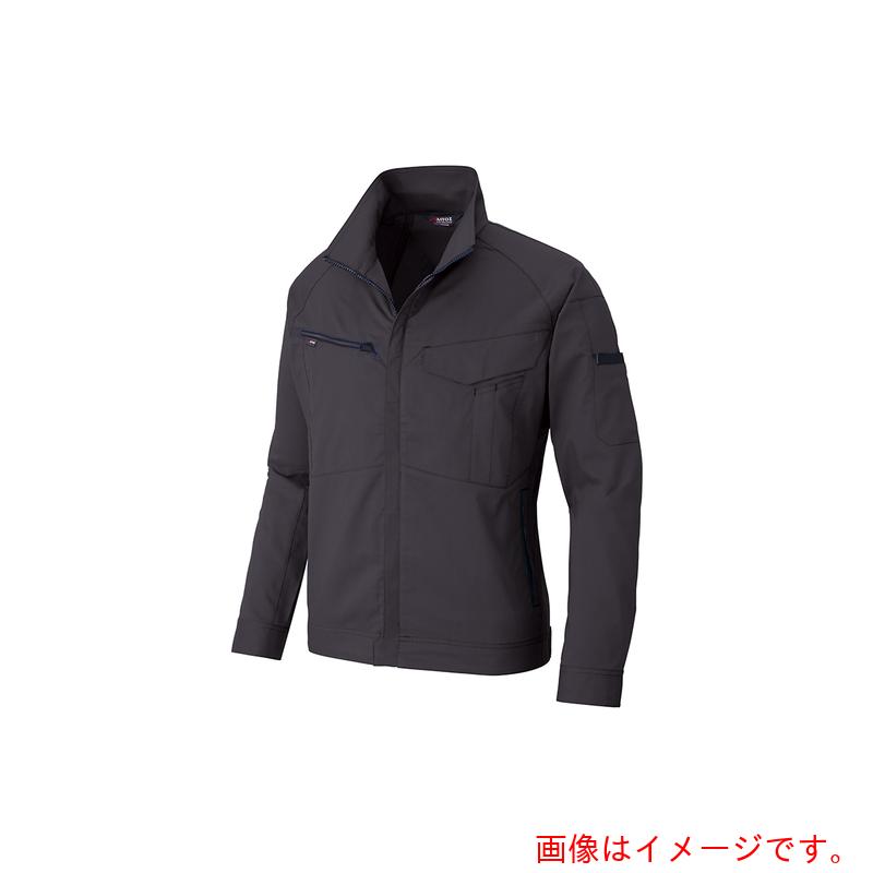 アイトス（AITOZ）　ニュームービンカット　春夏長袖ブルゾン　チャコールグレー　５Ｌ　【品番：AZ6840-014-5L】