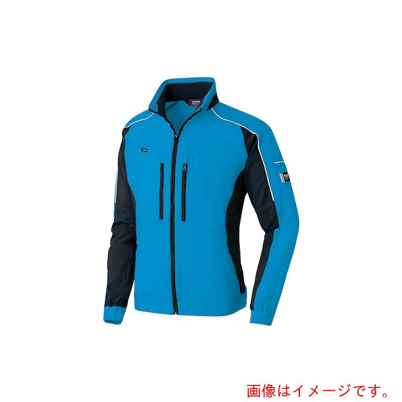 アイトス（AITOZ）　エコプロダクト春夏長袖ブルゾン　アクアブルーＸブラック　４Ｌ　【品番：AZ9130-006-4L】｜住設プロ　店