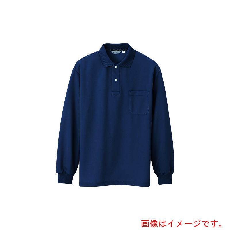 アイトス（AITOZ）　メンズ長袖ポロシャツ　ネイビー　３Ｌ　【品番：CL1001-034-3L】