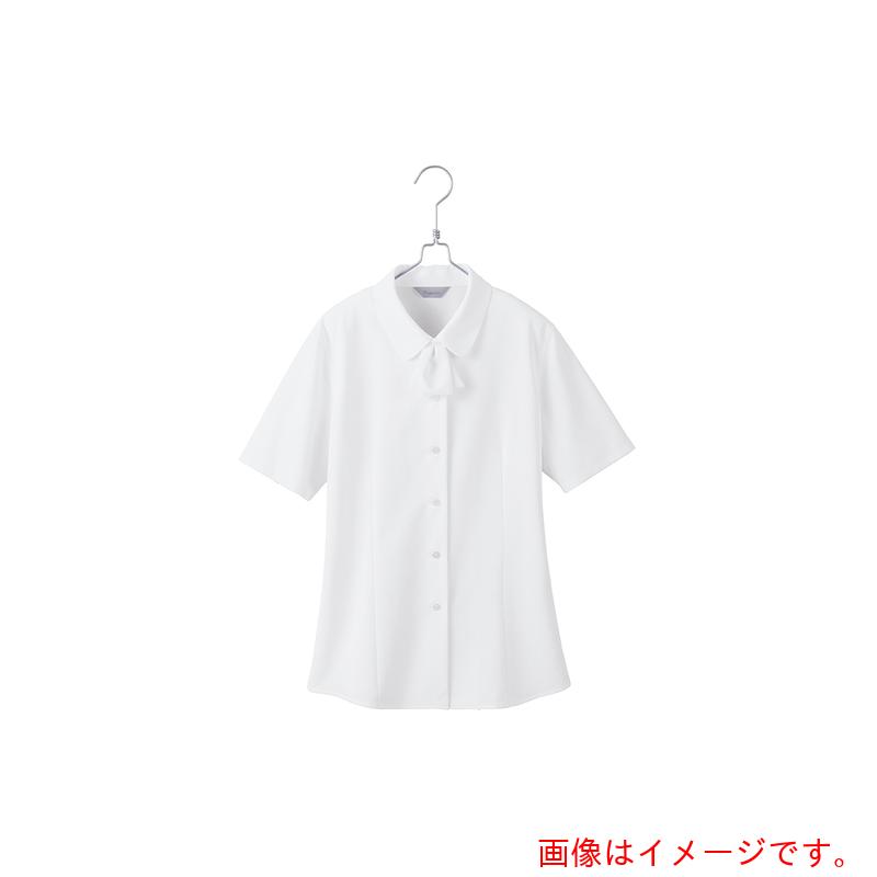 アイトス（AITOZ）　ピエ　半袖ブラウスＨＣＢ４１１０　ホワイト　１９　【品番：HCB4110-001-19】
