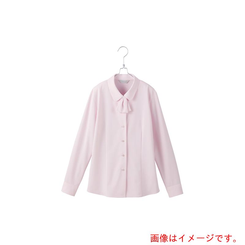 アイトス（AITOZ）　ピエ　長袖ブラウスＨＣＢ４１１１　ピンク　１７　【品番：HCB4111-038-17】
