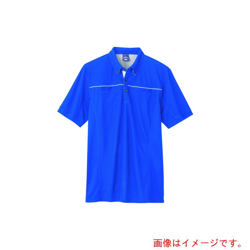 アイトス(AITOZ) 半袖ポロシャツ(男女兼用) ブルー S 【品番:551044-006-S】