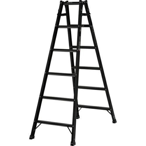 【別途送料あり】アルインコ　兼用脚立　ブラックカラー　１．７０ｍ　最大使用質量１００ｋｇ　【品番：KUR180】