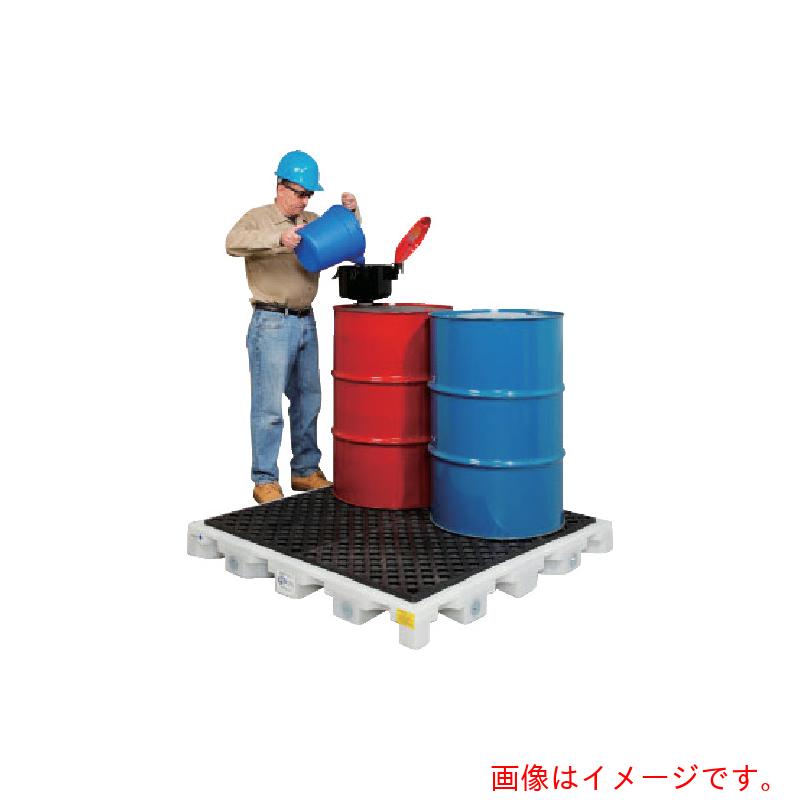 【別途送料あり】エー・エム・プロダクツ　ｐｉｇ　ピグポリモジュラースピルデッキ　４ドラム缶用　（ドレン付）　【品番：PAK531】