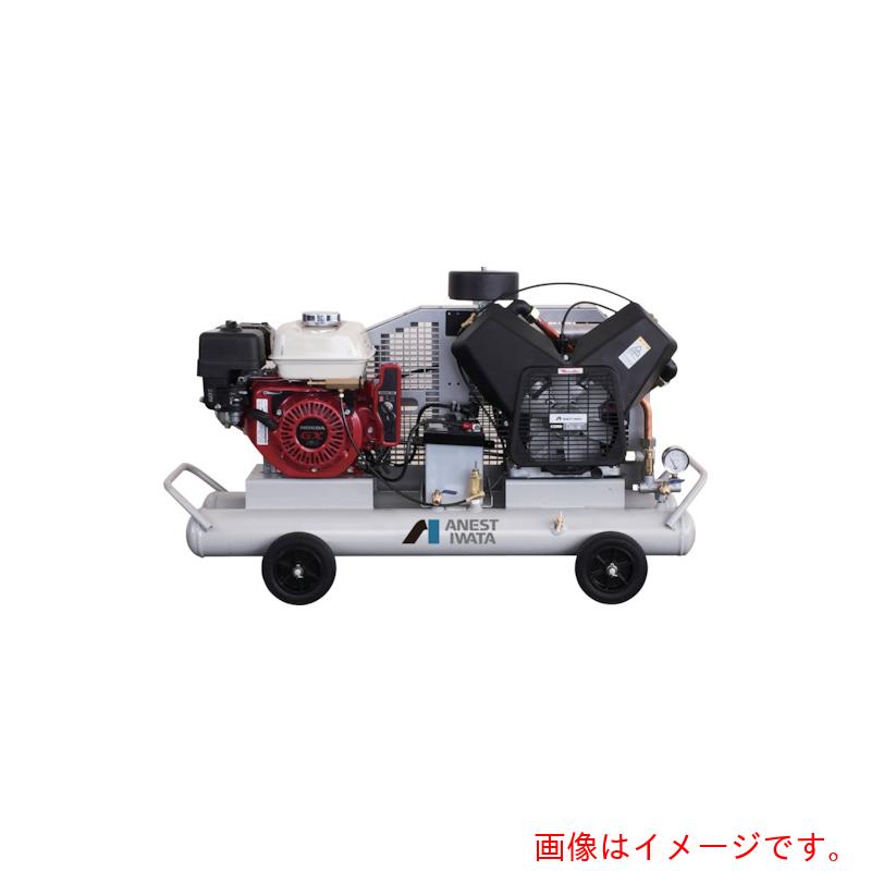 【別途送料あり】アネスト岩田 レシプロコンプレッサー(給油式) 軽便形コンプレッサ 2.2kW エンジン駆動 空気タンク容量15L 【品番:PLUE22CB-10S】|住設プロ 店