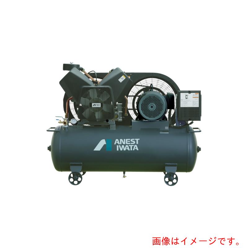 【別途貨物輸送あり】アネスト岩田 レシプロコンプレッサ（タンクマウント・オイルフリータイプ）６０Ｈｚ 原動機最終生産物７．５ｋＷ 【品番：TFP75CF-10M6】