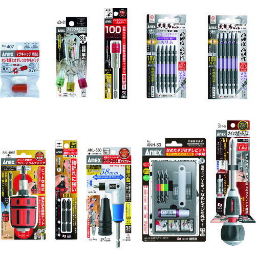 アネックスツール 2019年 先端工具10点セット ケース付 設備ルート向 【品番:SE10-19】