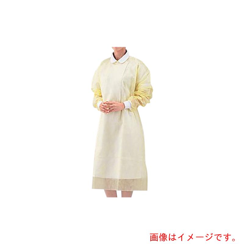 アズワン ＡＳ アイソレーションガウン（袖付）黄 ５０枚 【品番：0-9870-11】