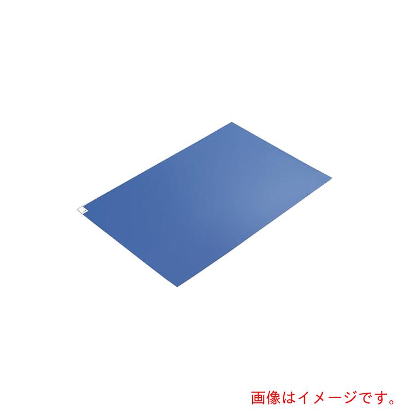 アズワン　ＡＳ　エコノミー粘着マット６００×１２００　青　（１０枚入）　【品番：2-4909-03】