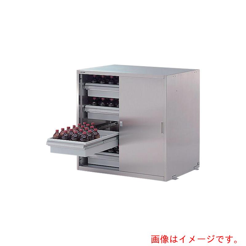 【別途貨物輸送あり】アズワン ＡＳ 耐震ステンレス鋼医薬品庫 ＷＮ－９９０Ｓ４ 【品番：3-4462-23】