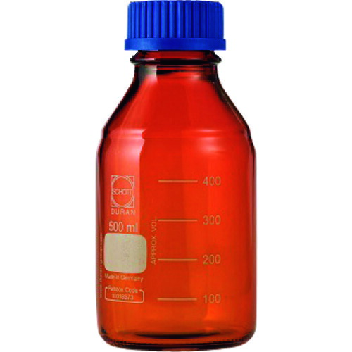 アズワン　ＡＳ　ねじ口びん茶褐色５００ｍｌ　ＧＬ－４５Ａ　【品番：1-1961-05】