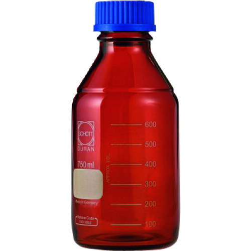アズワン AS ねじ口瓶丸型茶 017210−750A 【品番:1-1961-09】|住設プロ 店