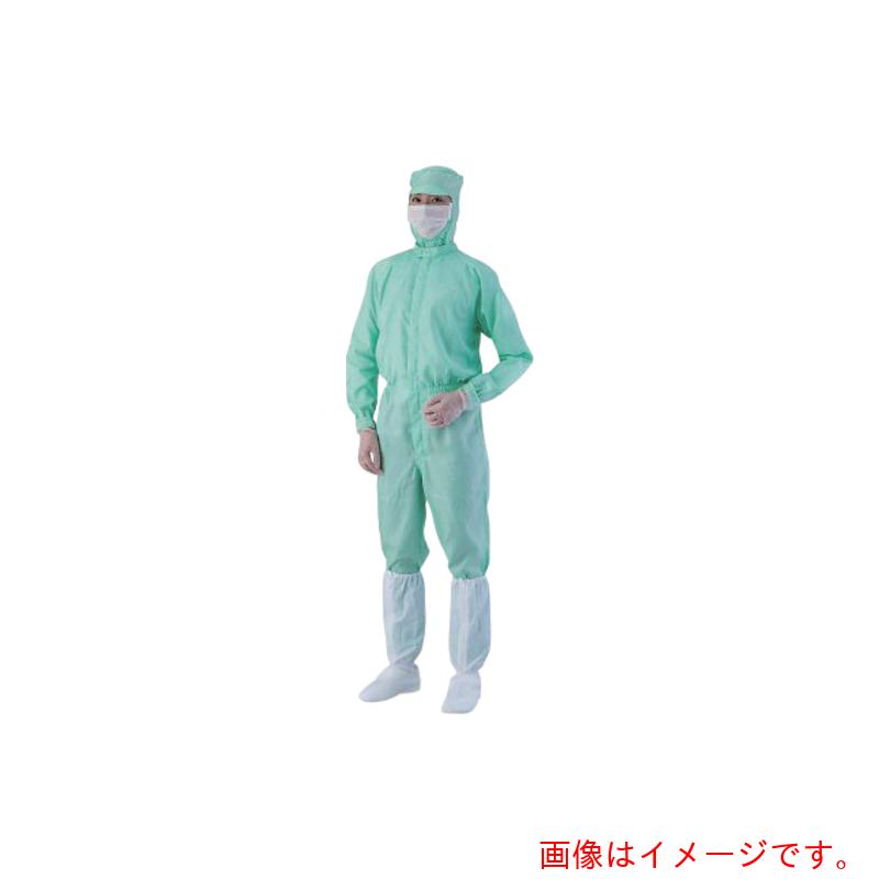 アズワン　ＡＳ　緑５Ｌ　異物混入対策ツナギ服ＡＳ１４０１　【品番：4-2327-07】