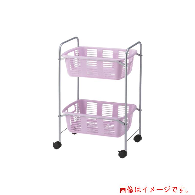 アズワン ＡＳ 脱ぐカゴ手押し車２段式ＹＢＷ－２ＣＰ 【品番：8-5958-06】