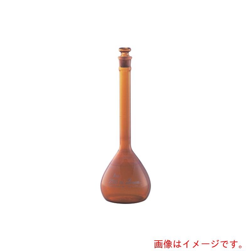 アズワン　ＡＳ　メスフラスコ　茶２５ｍｌ　ＪＣＳＳ校正付　【品番：1-8565-24-24】