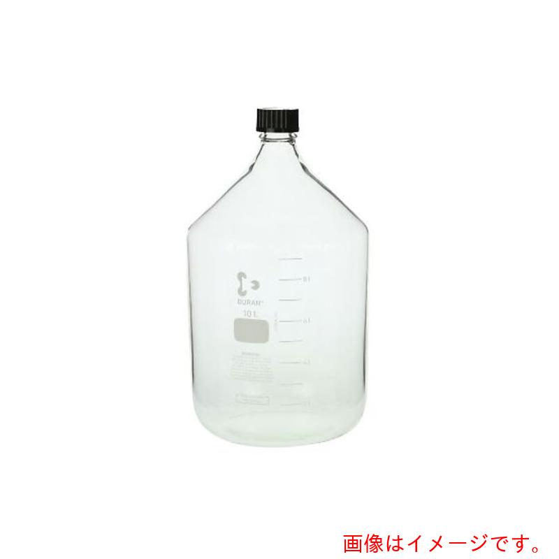 アズワン　ＡＳ　耐熱ねじ口瓶　黒キャップ１００００ｍｌ　【品番：2-075-07】