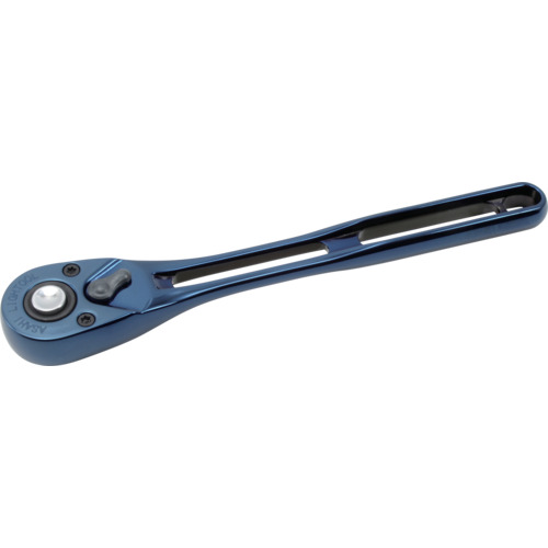 旭金属元素製造 ライツールラチェットハンドル ３／８ ７２山 イオンプレーティング 金属元素青色 【品番：LVR3180A】 手動工具-DIY・工具