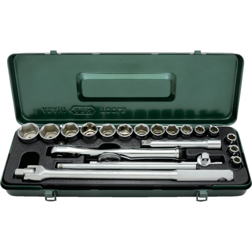 旭金属工業 レボウェイブ6角ソケットレンチセット12.7□×21PCS 【品番:VJS4251】|住設プロ 店