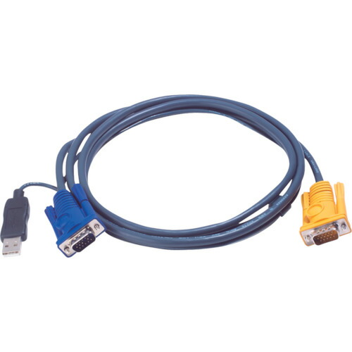 ATENジャパン　ATEN　ＵＳＢ　ＫＶＭケーブル　ＳＰＨＤタイプ　６ｍ　【品番：2L-5206UP】
