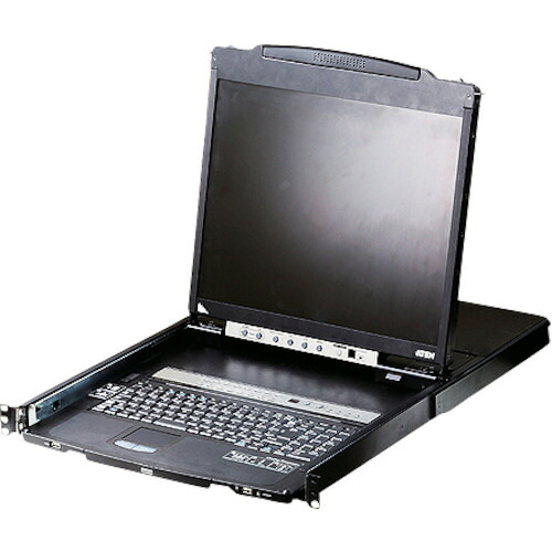 【別途送料あり】ATENジャパン　ATEN　ＫＶＭドロワー　８ポート／１９インチＬＣＤ一体型／マルチインターフェース／ロングレール　【品番：CL5808NJJL】