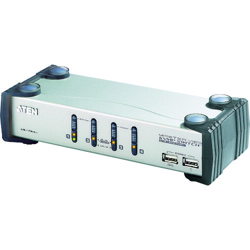 ATENジャパン ATEN ＫＶＭＰ（ＴＭ上）取り替えっこ ４界面／ＵＳＢ／ＶＧＡ／オーディオ／ＵＳＢ２．０こしき２界面 【品番：CS1734A】