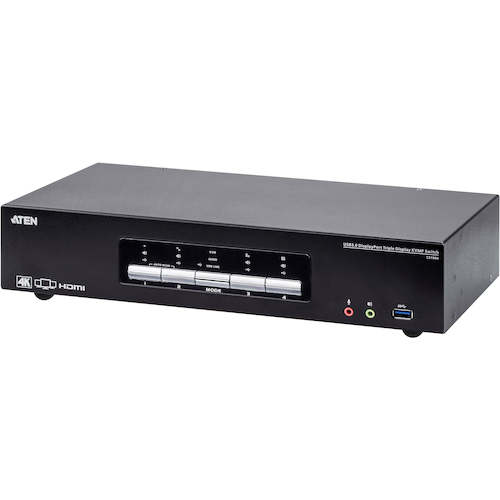 ATENジャパン ATEN ４界面ＵＳＢ３．０４ＫＤＰトリプル見せびらかすＫＶＭＰ取り替えっこ 【品番：CS1964】