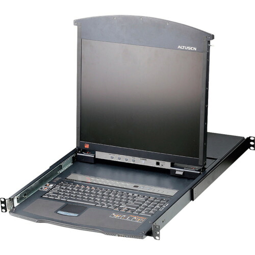 【別途送料あり】ATENジャパン　ATEN　ＫＶＭドロワー　１６ポート／１７インチＬＣＤ／デュアルスライド／ショートレール　【品番：KL1516AMJJS】