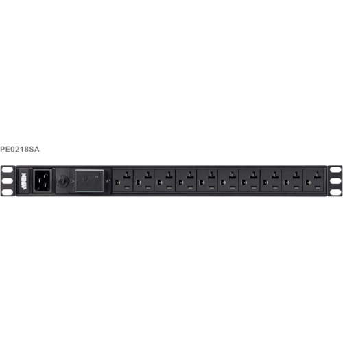 ATENジャパン ATEN ベーシックＰＤＵ／１Ｕ／１００Ｖ／２０Ａ／ＮＥＭＡ１８ポート／サージ保護回路付き 【品番：PE0218SA】
