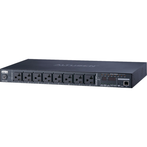 ATENジャパン　ATEN　ｅｃｏ　ＰＤＵ／入力１００Ｖ／最大２０Ａ／８ポート　／エネルギー管理機能搭載　【品番：PE6208A】