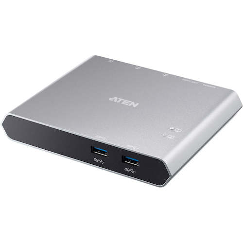 ATENジャパン　ATEN　２ポートＵＳＢ－ＣＧｅｎ１ドックスイッチ／パワーパススルー機能付き　【品番：US3310】
