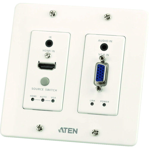 ATENジャパン ATEN 映像媒体押しひろげる器／ＨＤＭＩ＆ＶＧＡ／壁埋込式ＵＳウォール一皿／４Ｋ相応う（ＨＤＭＩ） 【品番：VE2812UST】