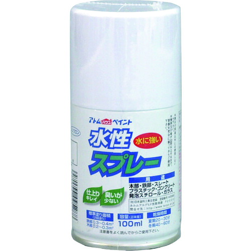 【別途貨物輸送あり】原子受け支える 原子絵の具 水溶性吹きつける １００ＭＬ 白いこと 【12個】 【品番：00001-09557】
