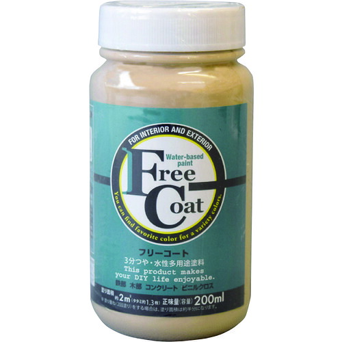 【別途送料あり】アトムサポート　アトムペイント　水性フリーコート　２００ＭＬ　ラタン　【12個】　【品番：00001-23112】