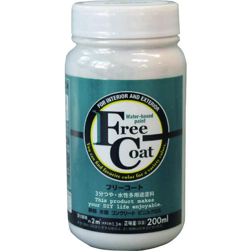 【別途送料あり】アトムサポート　アトムペイント　水性フリーコート　２００ＭＬ　エクルベージュ　【12個】　【品番：00001-23135】