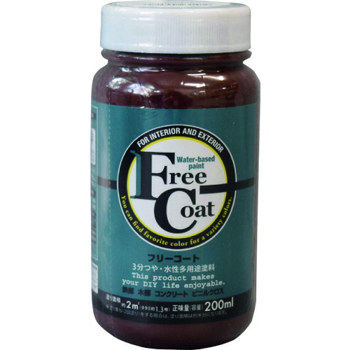 【別途送料あり】アトムサポート　アトムペイント　水性フリーコート　２００ＭＬ　ボルドー　【12個】　【品番：00001-23141】