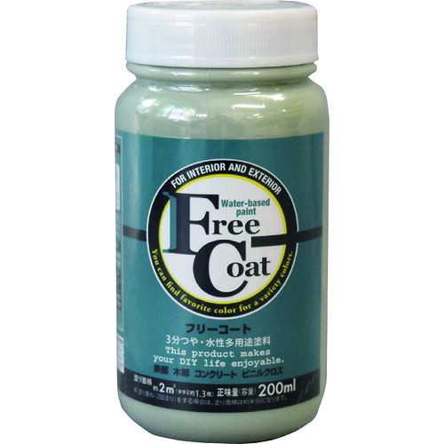 【別途送料あり】アトムサポート　アトムペイント　水性フリーコート　２００ＭＬ　深川鼠　【12個】　【品番：00001-23157】 14,944円