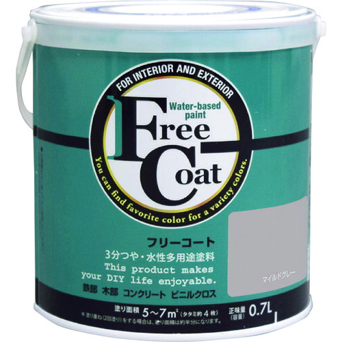 【別途貨物輸送あり】原子受け支える 原子えの具 水溶性無償性厚地の外套 ０．７Ｌ マイルドグレー 【6個】 【品番：00001-23202】