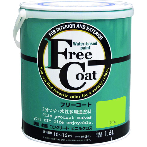 【別途貨物輸送あり】原子受け支える 原子絵の具 水溶性無償性厚地の外套 １．６Ｌ 菩提樹 【4個】 【品番：00001-23331】 花・ガーデン・DIY-塗料缶・ペンキ