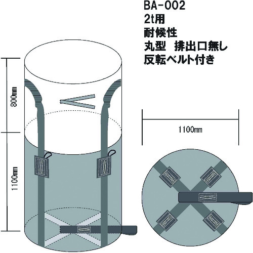 熱田資材 WING ACE 耐候性コンテナバック ブラックエース 【10個】 【品番:BA-002】|住設プロ 店