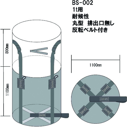 熱田資材　ＷＩＮＧ　ＡＣＥ　耐候性コンテナバック　ブラックスター　【10個】　【品番：BS-002】