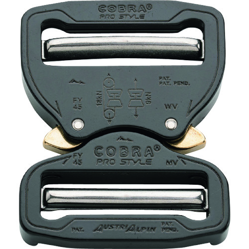AUSTRIALPIN　ＣＯＢＲＡプロスタイル　バックル　４５ＭＭ　ブラック　ＶＶ　【品番：FY45KVV】