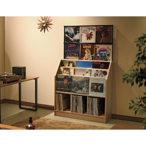 オークス レコード収納 レコードディスプレイラック 【品番：RCS1030N】